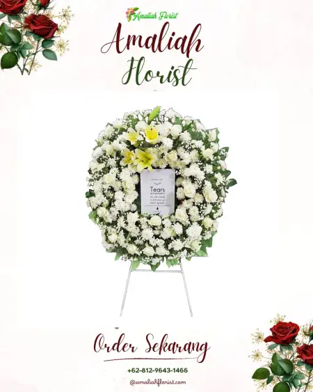 Krans Bunga Duka Pakujaya